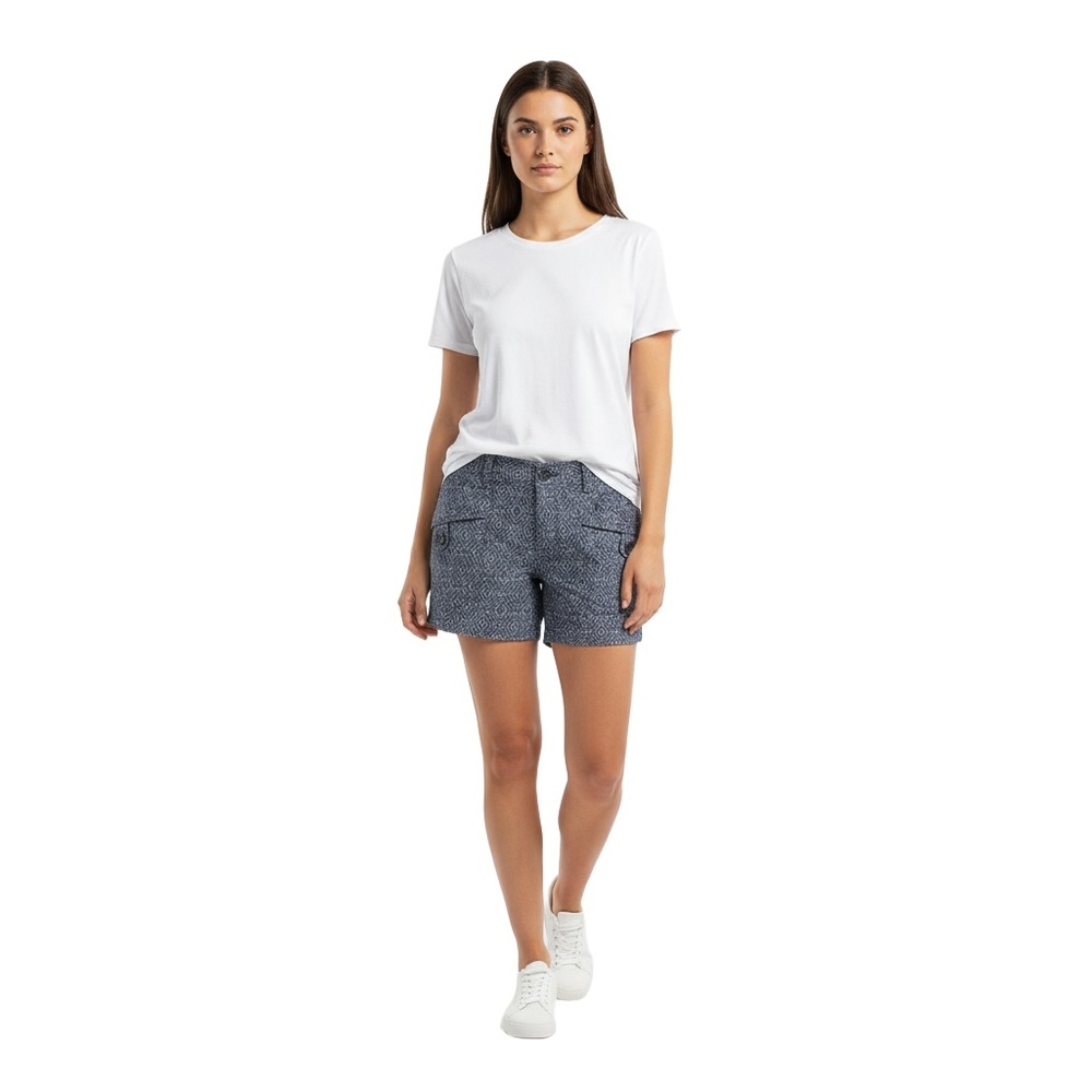 MARMOT Womens Size 14 Shorts Dark Blue/Blue Geometric Pockets Casual‎ Boho